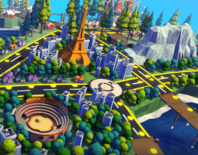 Mundo 3D do jogo SIB Impact